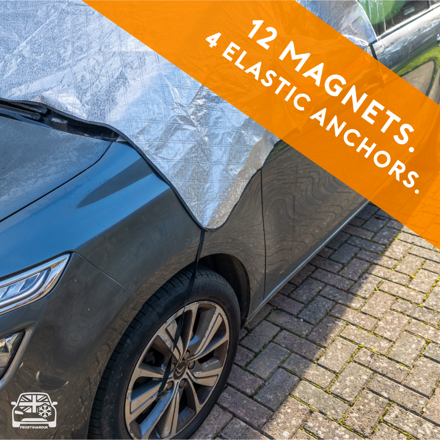 Magnetic Windscreen Cover - Frost, Snow & Ice Protection